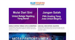 Desktop Screenshot of klikmisbah.com